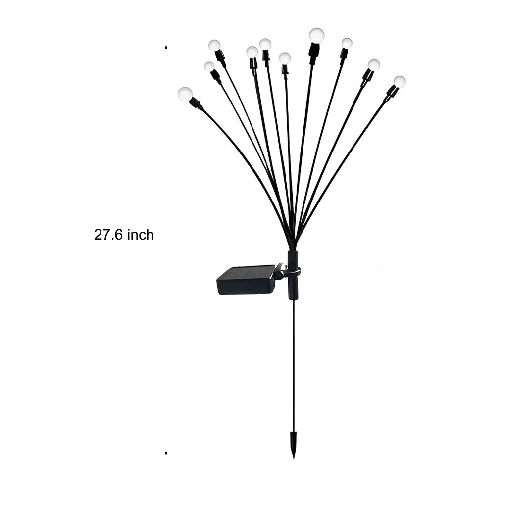 Solar Firefly Garden Lights Weatherproof Outdoor Landscape Lighting