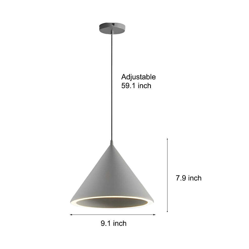 Minimalist Conical LED Pendant Light Modern Nordic Kitchen Island