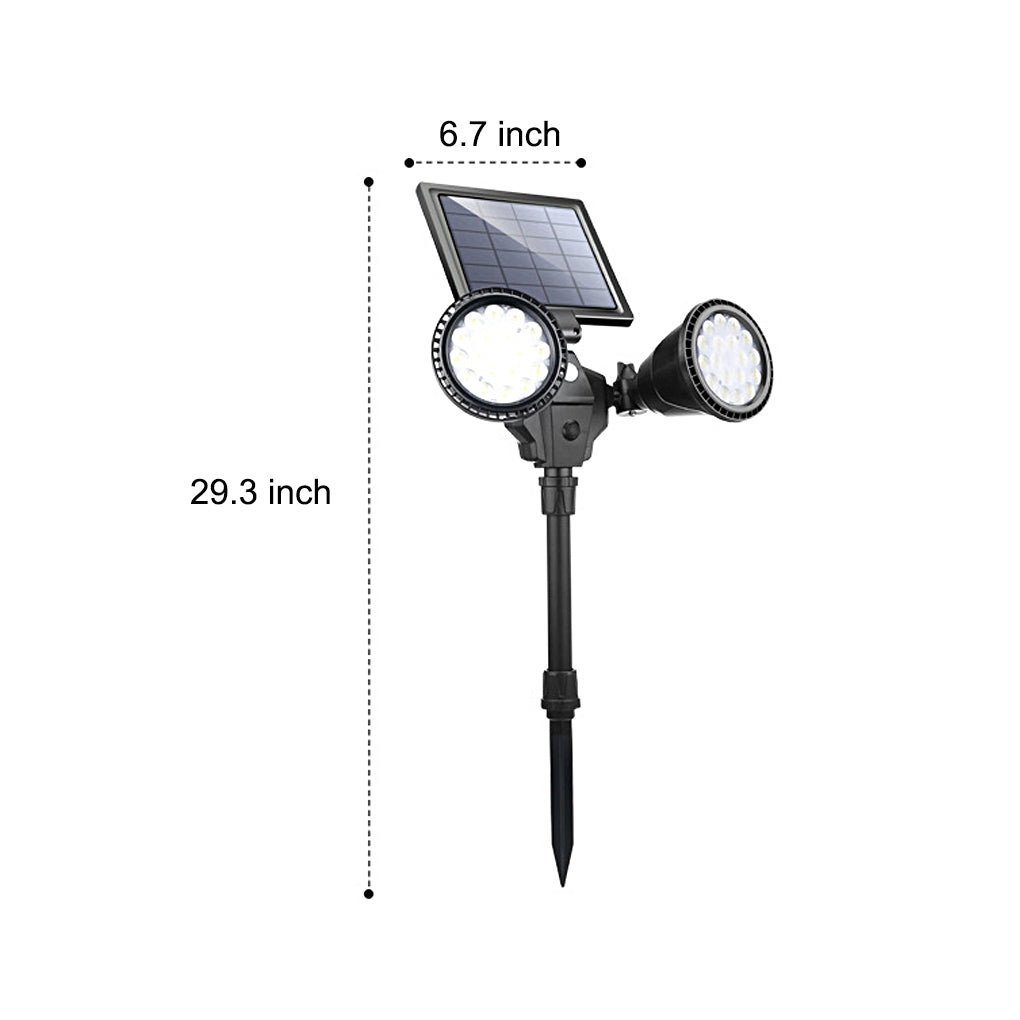 Solar Motion Sensor LED Lawn Light with Adjustable Modes