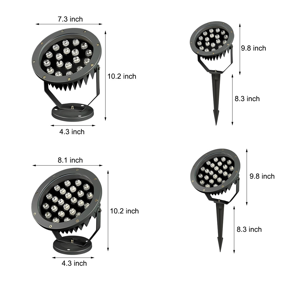 Modern LED Outdoor Spotlight - Waterproof Tree & Landscape Lighting