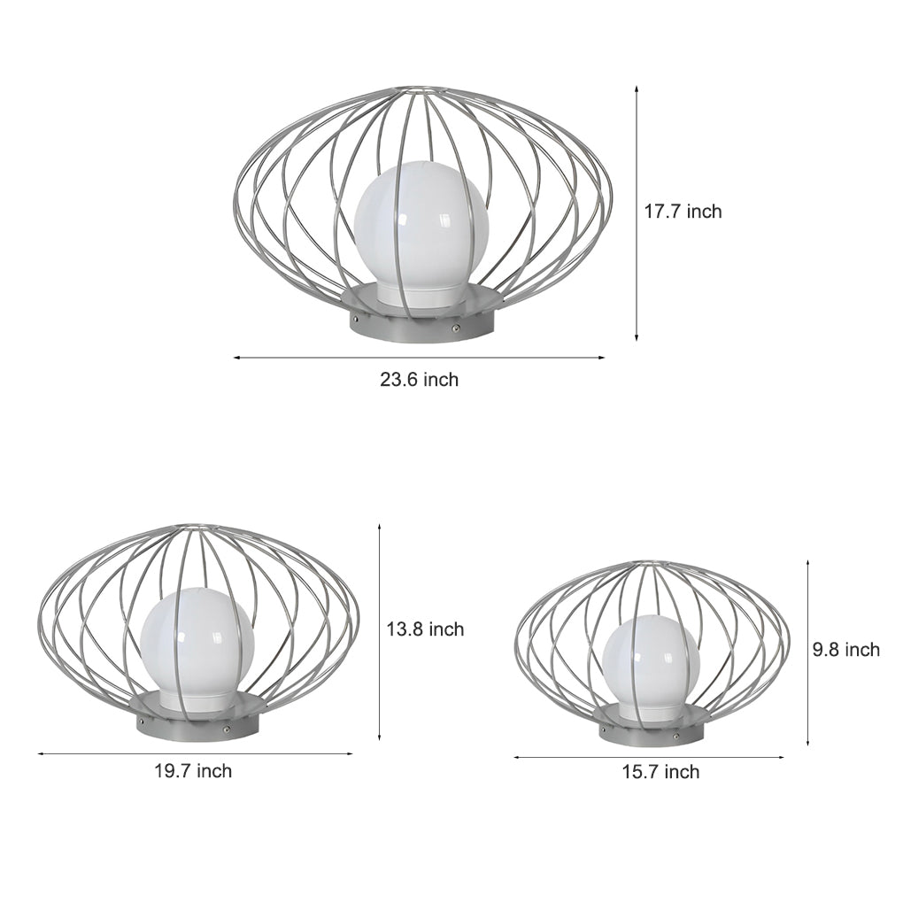 Mushroom Cage Modern LED Outdoor Lawn Lamp