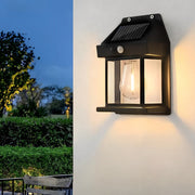 Solar Motion Sensor Wall Lantern with Tungsten Bulb