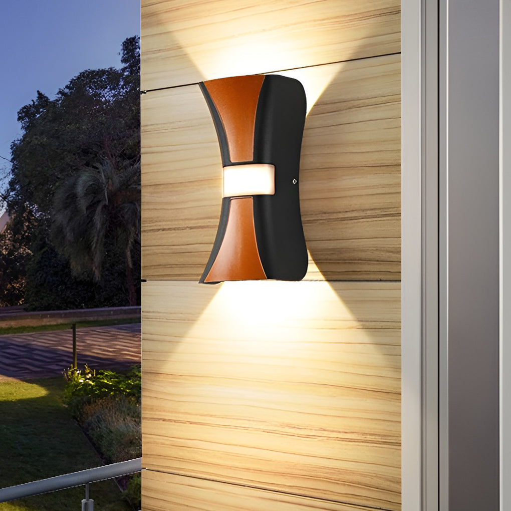 Modern LED Up Down Wall Light Waterproof Outdoor Sconce Aluminum