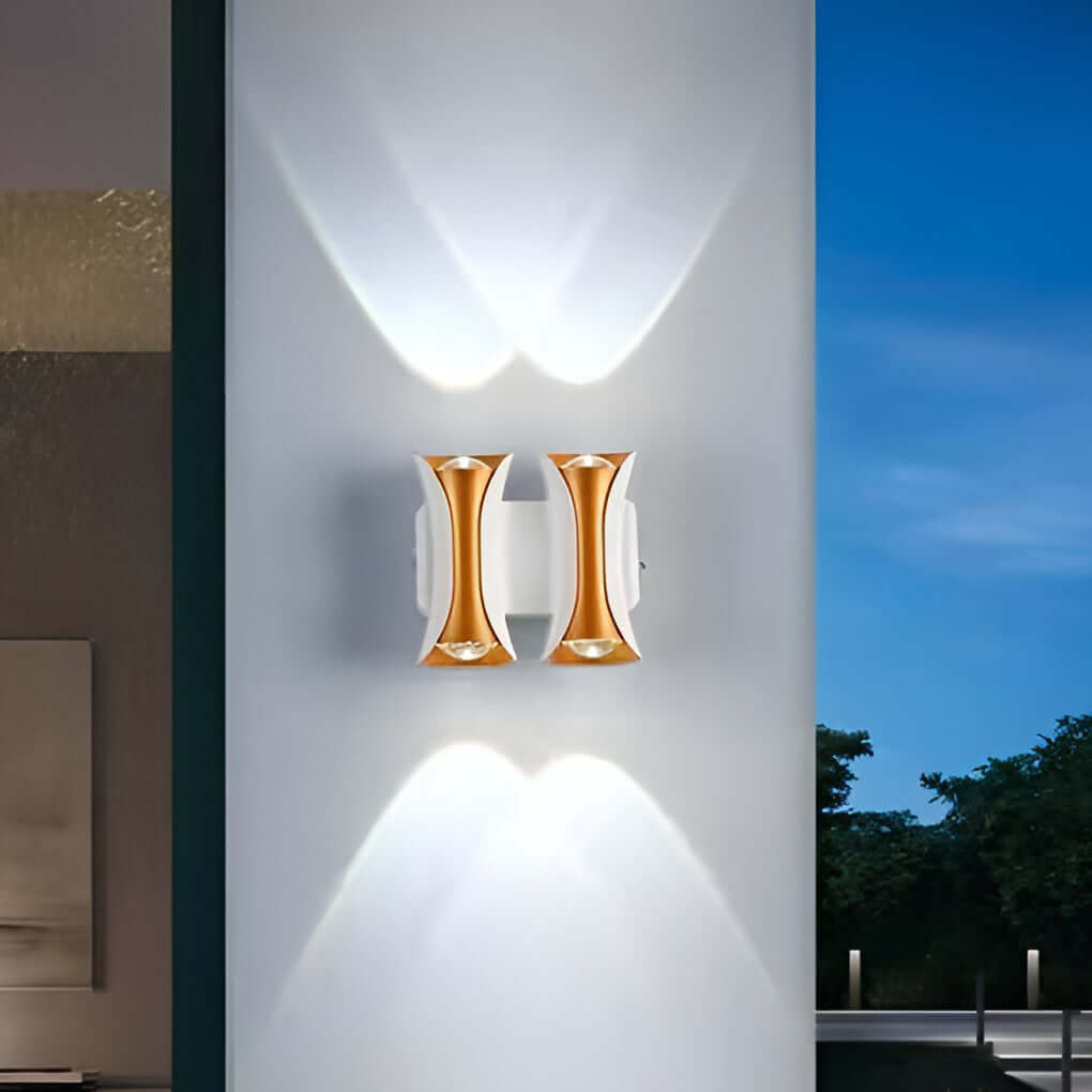 Modern LED Outdoor Wall Sconce - Up Down Light Waterproof IP54