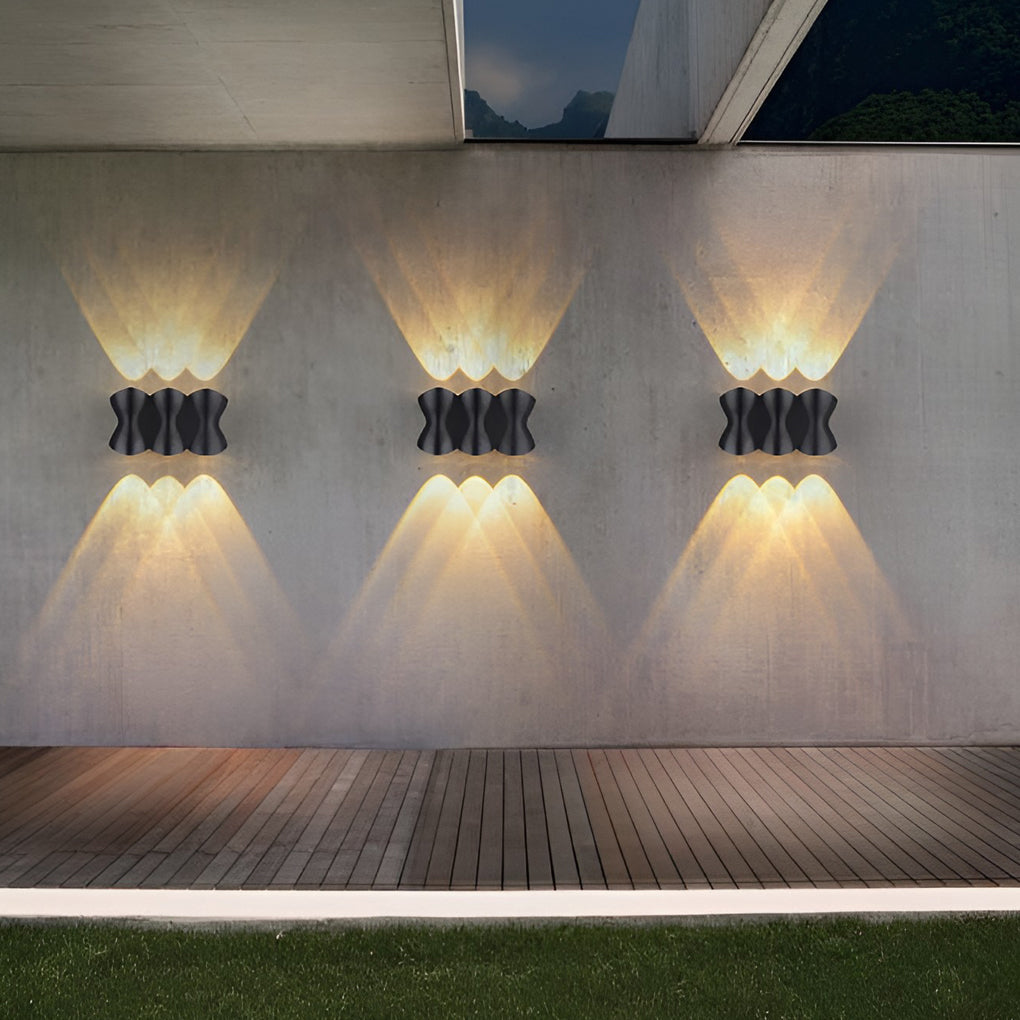 Modern LED Up Down Outdoor Wall Light Waterproof Aluminum