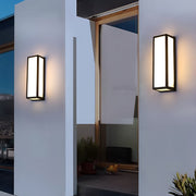 Modern Black Waterproof Motion Sensor LED Outdoor Wall Light