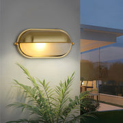 Cast Aluminum Glass Outdoor Wall Lamp - Modern Industrial Design