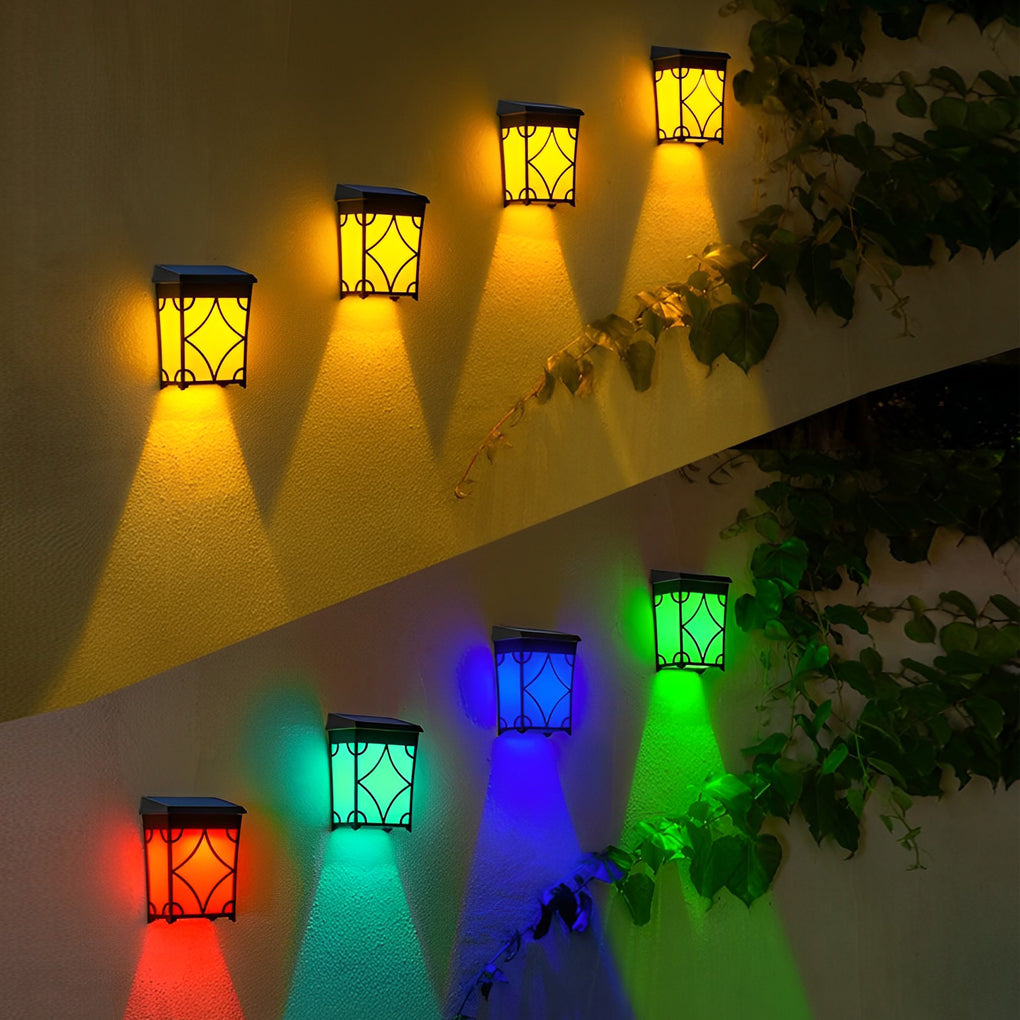 Motion Sensor Solar LED Wall Light - Waterproof Outdoor Lighting