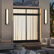 Modern Black LED Outdoor Wall Light Waterproof Stainless Steel