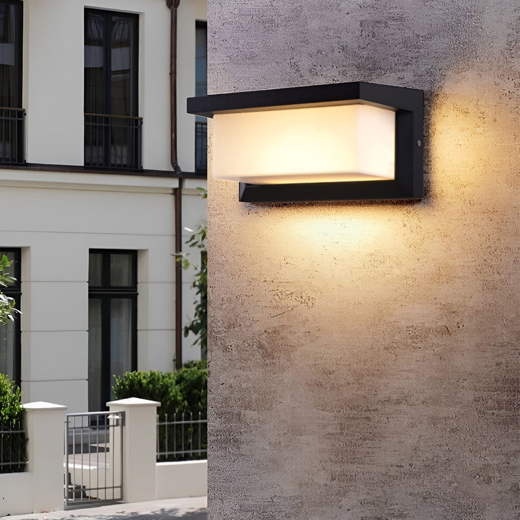 Solar Motion Sensor Outdoor Wall Light – Black Industrial Sconce