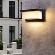 Solar Motion Sensor Outdoor Wall Light – Black Industrial Sconce