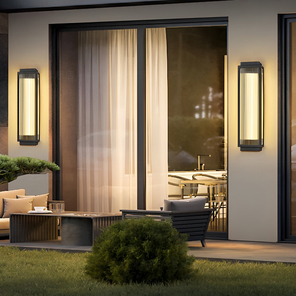 Modern Black Waterproof LED Outdoor Wall Light Strip