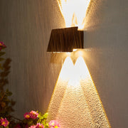 Solar LED Up Down Wall Light Waterproof Outdoor Modern Washer