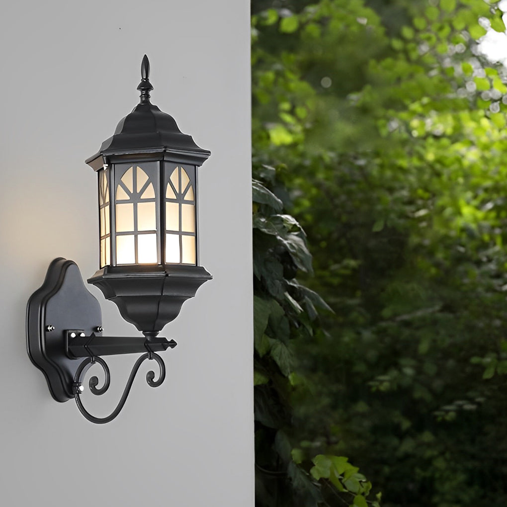 Modern Solar LED Outdoor Wall Light with Remote Control