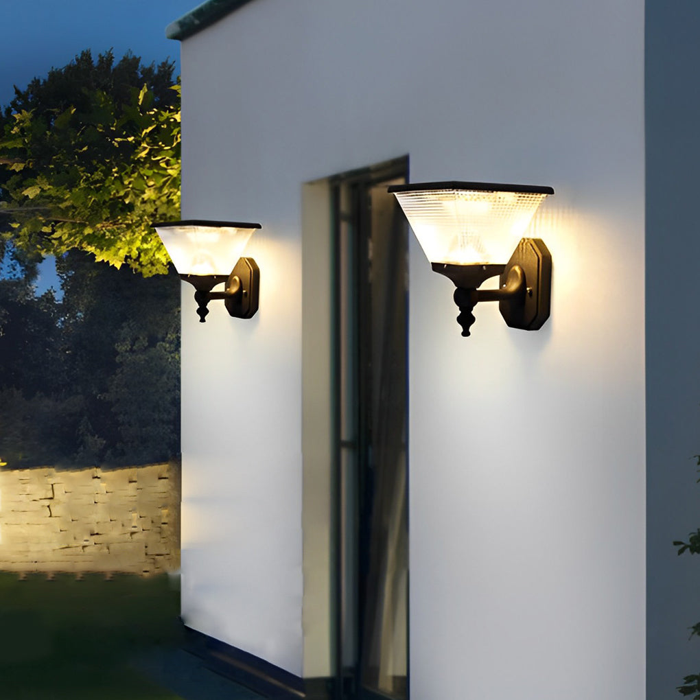 Solar LED Outdoor Wall Light with Remote Control
