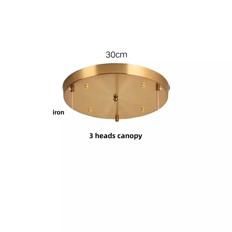Nordic Clear Glass Pendant Light with Knob Switch