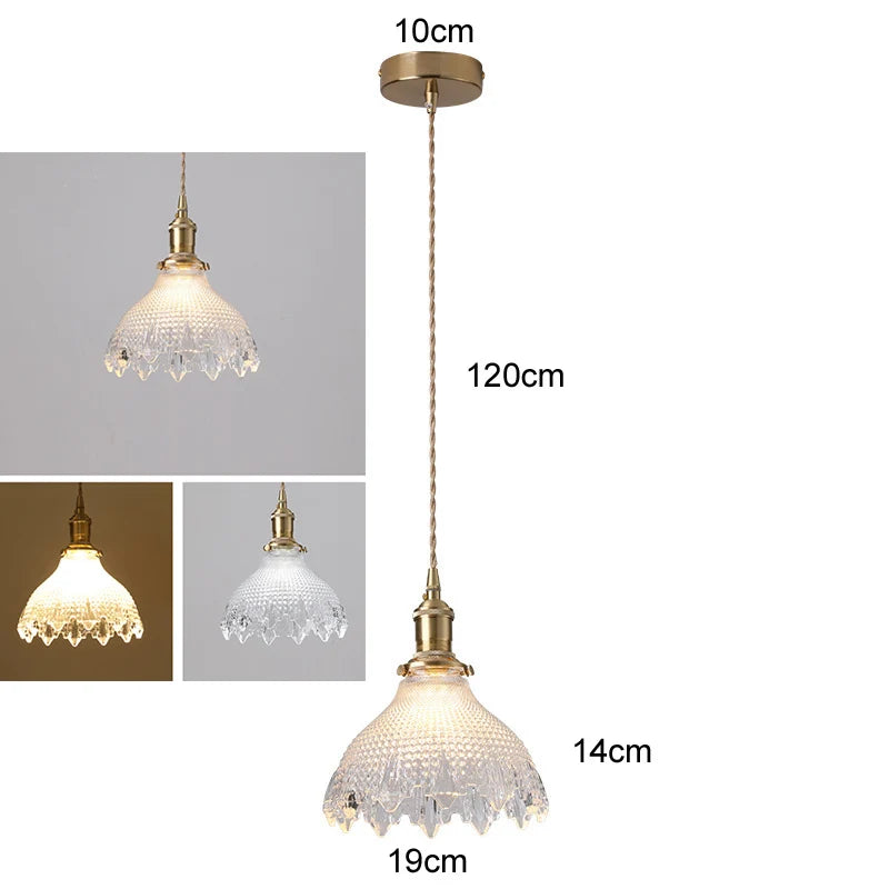 Green Glass Pendant Light – Vintage Iron Hanging Lamp
