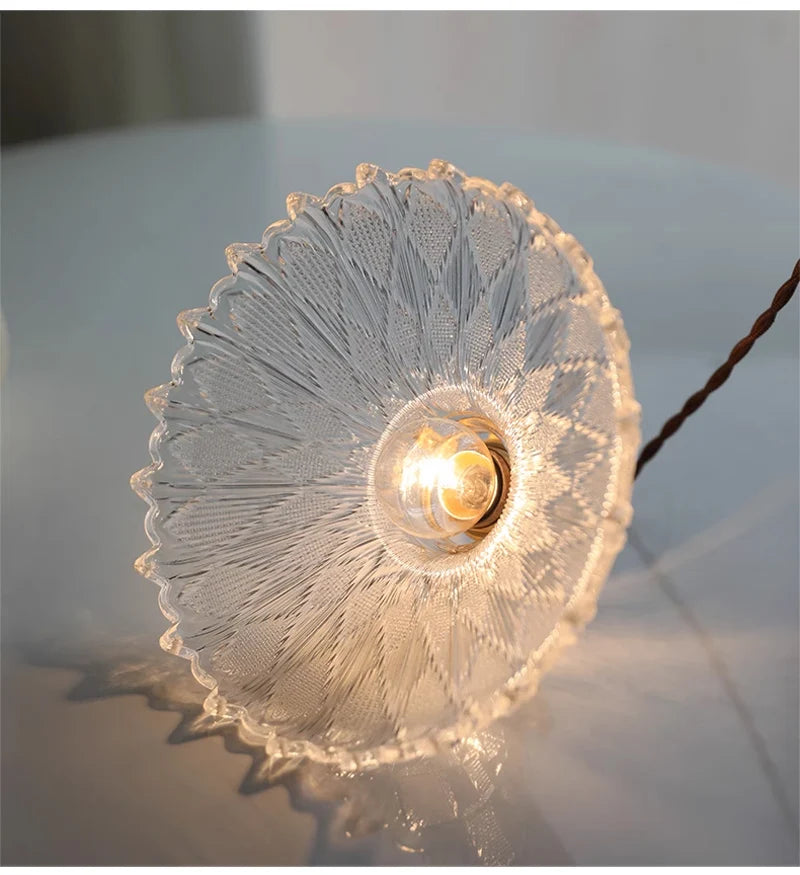 Green Glass Pendant Light – Vintage Iron Hanging Lamp