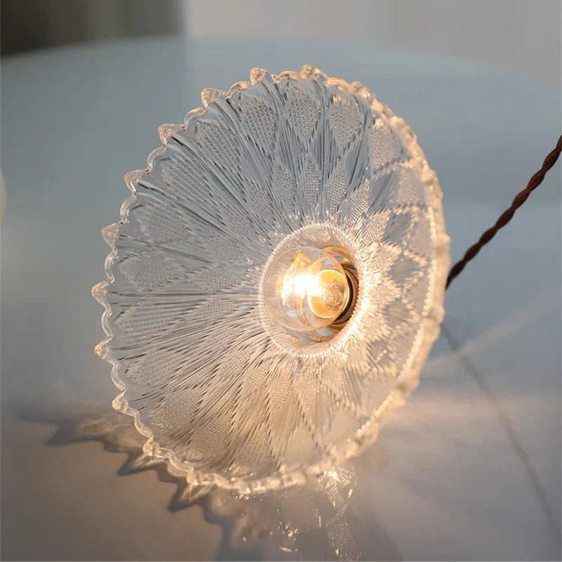 Green Glass Pendant Light – Vintage Iron Hanging Lamp