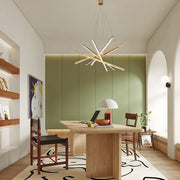 6-Light Modern Cluster Chandelier with Integrated LED