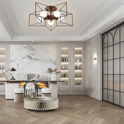 Star Design Modern Flush Mount Ceiling Light – 5-Light Metal Fixture