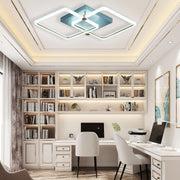 Modern Dimmable LED Flush Mount Ceiling Light with Acrylic Squares