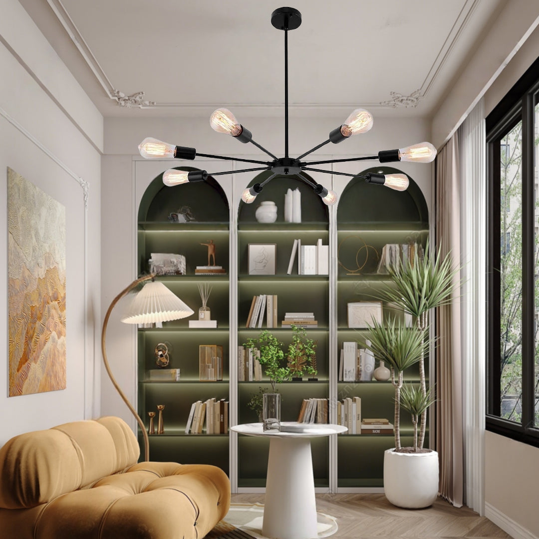 Mid-Century Sputnik Semi-Flush Mount Ceiling Light