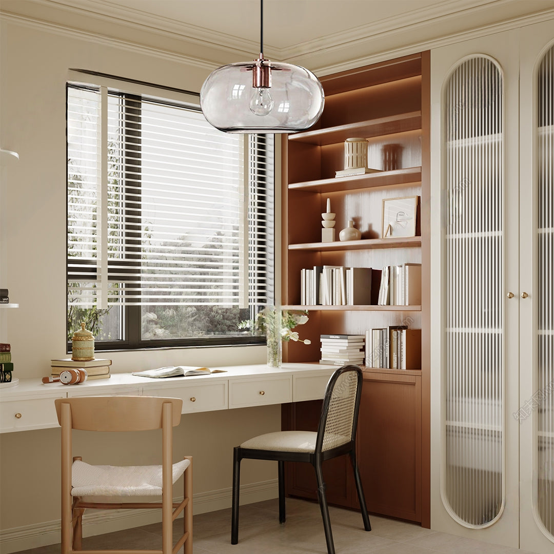 Electroplated Glass Pendant Light | Art Deco Ambient Lighting
