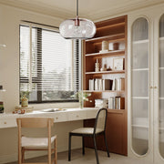 Electroplated Glass Pendant Light | Art Deco Ambient Lighting