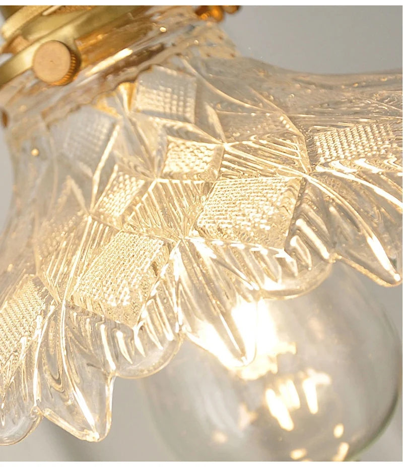 Green Glass Pendant Light – Vintage Iron Hanging Lamp