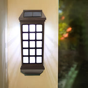 Solar Motion Sensor LED Outdoor Wall Light with Auto Light Control