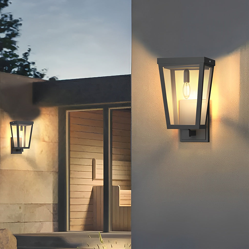 Square Solar LED Outdoor Wall Light - Modern Waterproof Design