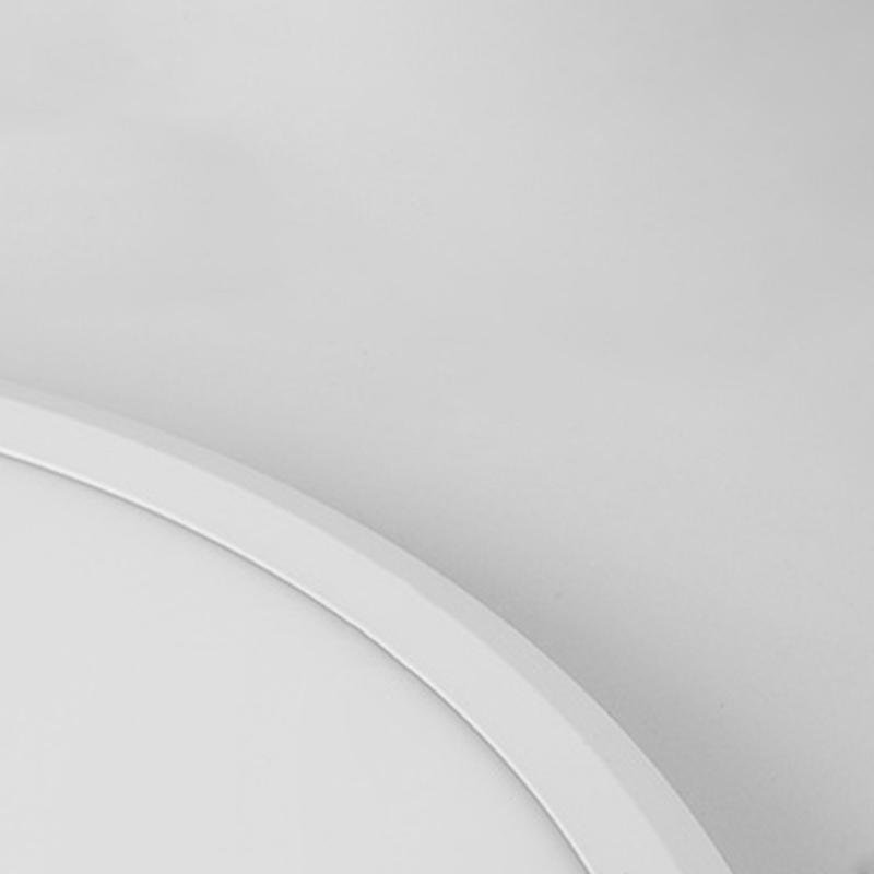 Modern Black Circle LED Flush Mount Ceiling Light with Dimming
