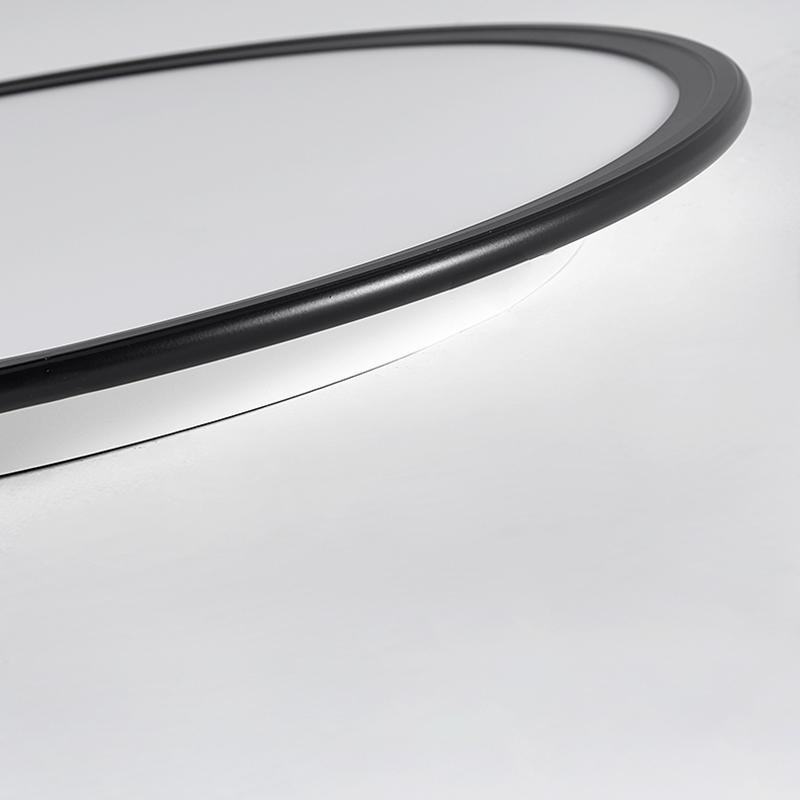 Modern Round Flush Mount LED Ceiling Light with Dimming Control