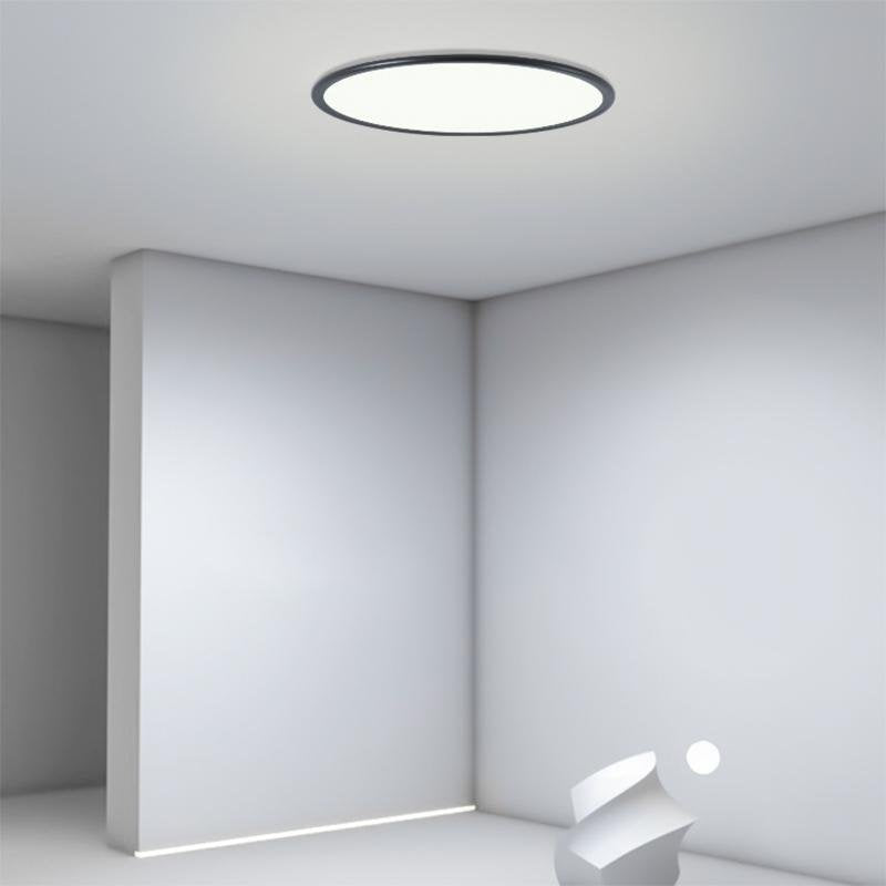 Modern Round Flush Mount LED Ceiling Light with Dimming Control
