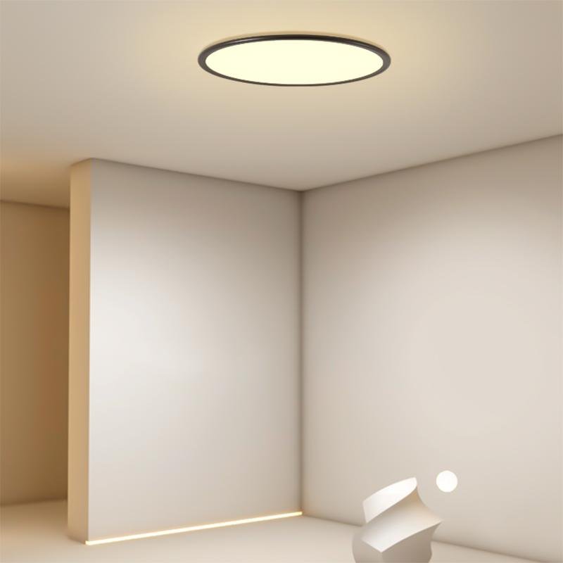 Modern Round Flush Mount LED Ceiling Light with Dimming Control
