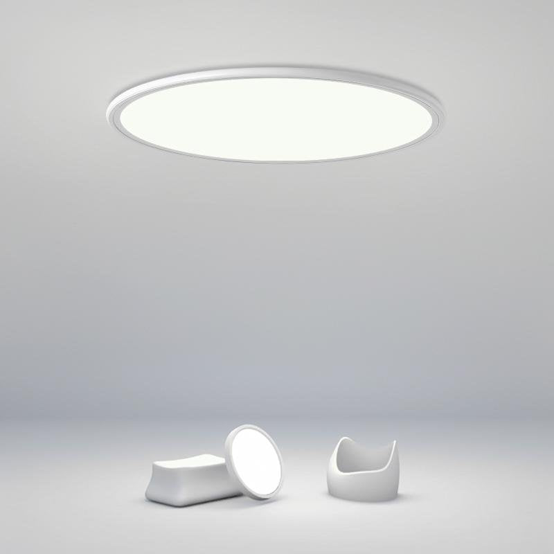 Modern Round Flush Mount LED Ceiling Light with Dimming Control