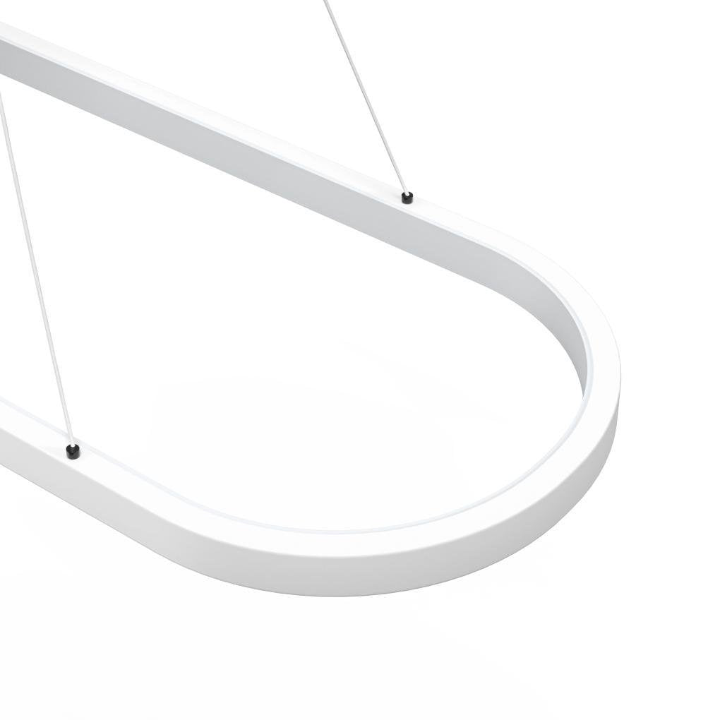 Modern Oval LED Pendant Light with Remote Control