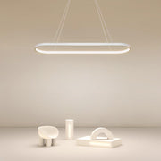 Modern Oval LED Pendant Light with Remote Control