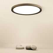 Nordic Industrial Flush Mount Ceiling Light – Iron & PMMA