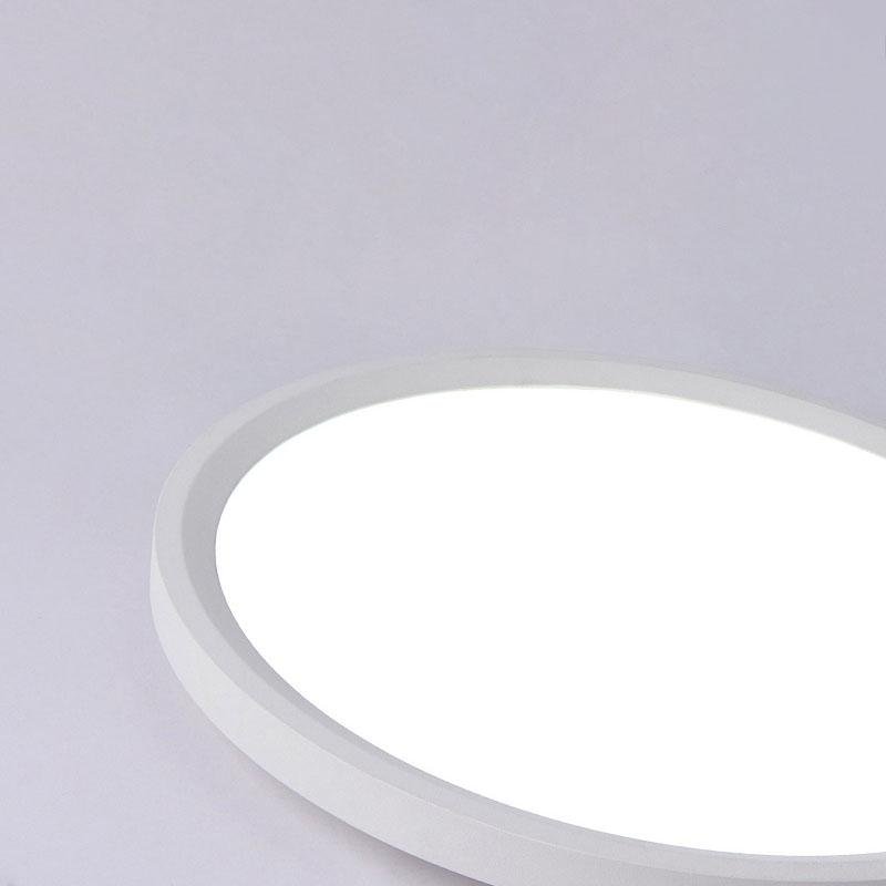 Nordic Industrial Flush Mount Ceiling Light – Iron & PMMA