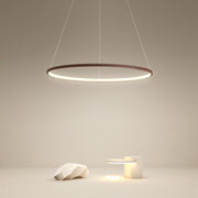 Modern Circular LED Chandelier with Stepless Dimming