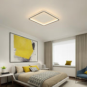 Square Modern Flush Mount Ceiling Light with Remote Control