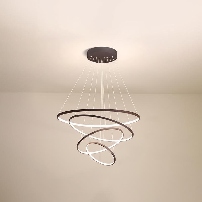 Modern Multi-Tier LED Chandelier with Remote Control
