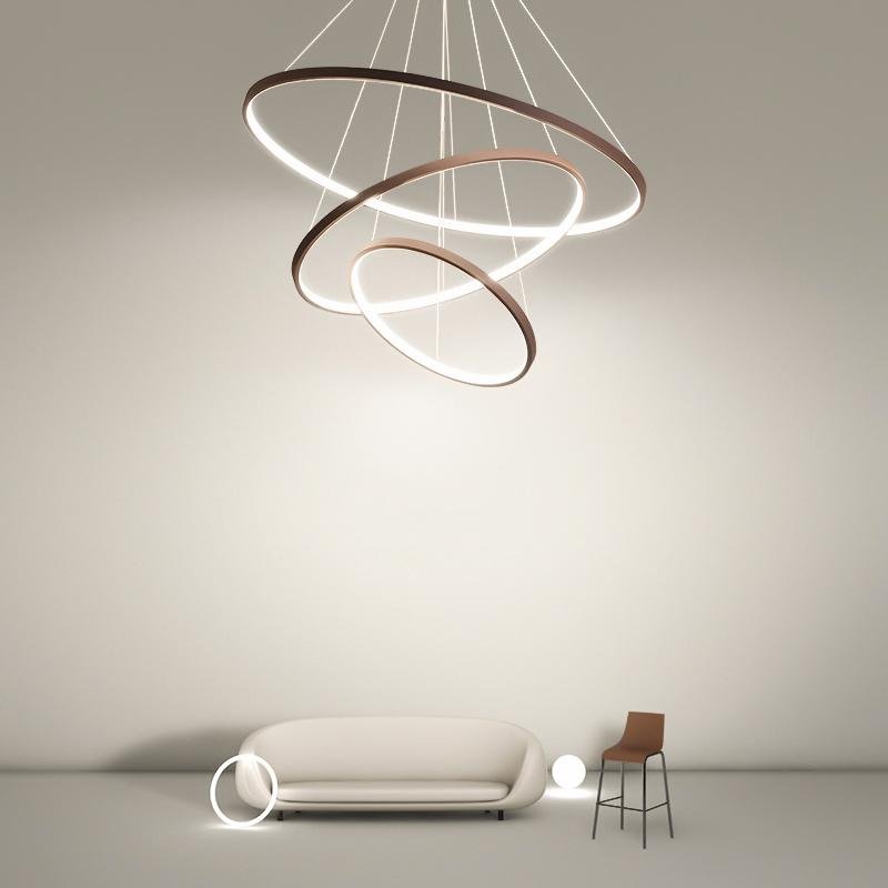Modern Multi-Tier LED Chandelier with Remote Control