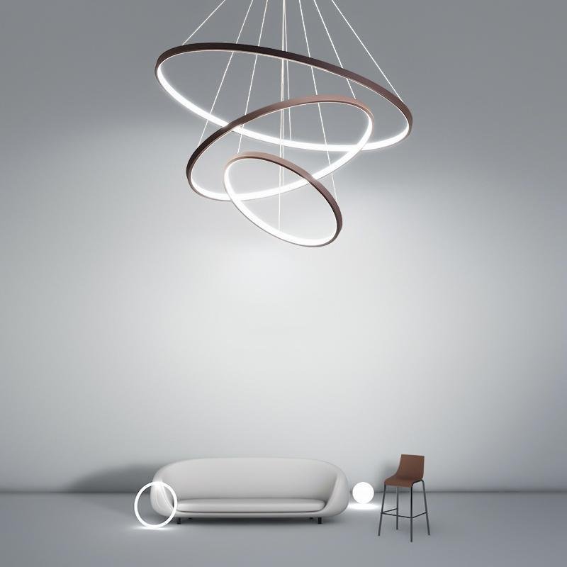 Modern Multi-Tier LED Chandelier with Remote Control