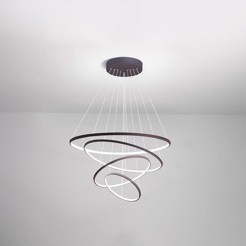 Modern Multi-Tier LED Chandelier with Remote Control