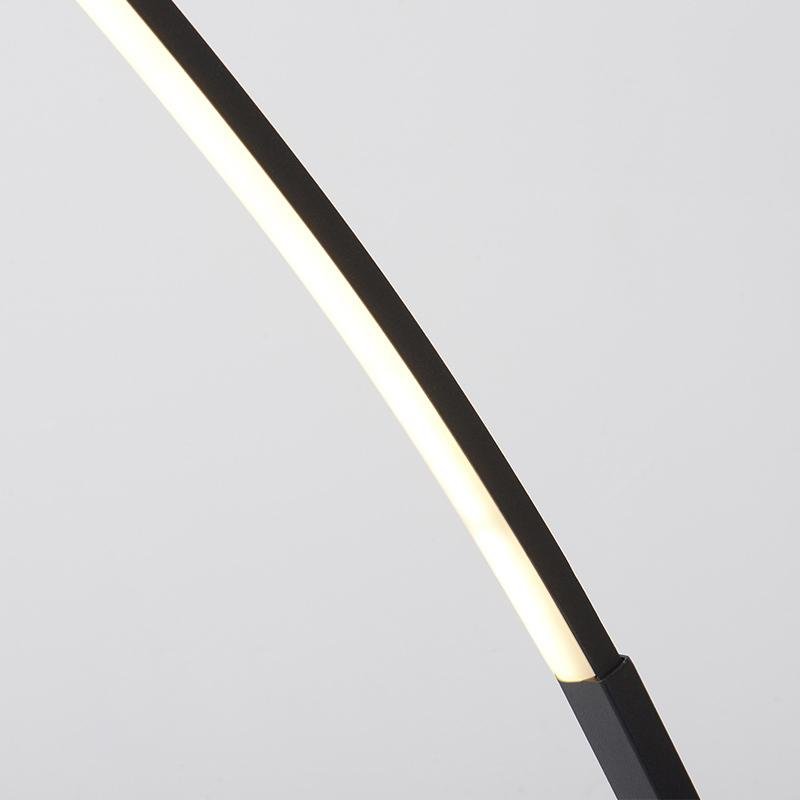 Modern LED Arc Floor Lamp with Dimmable Remote Control