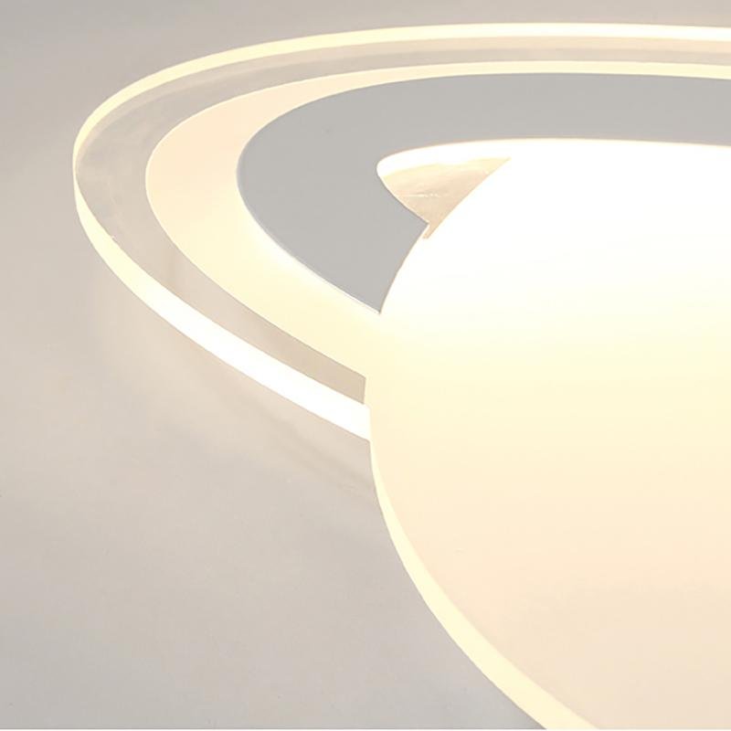 Modern Planet LED Flush Mount Ceiling Light with Remote Control