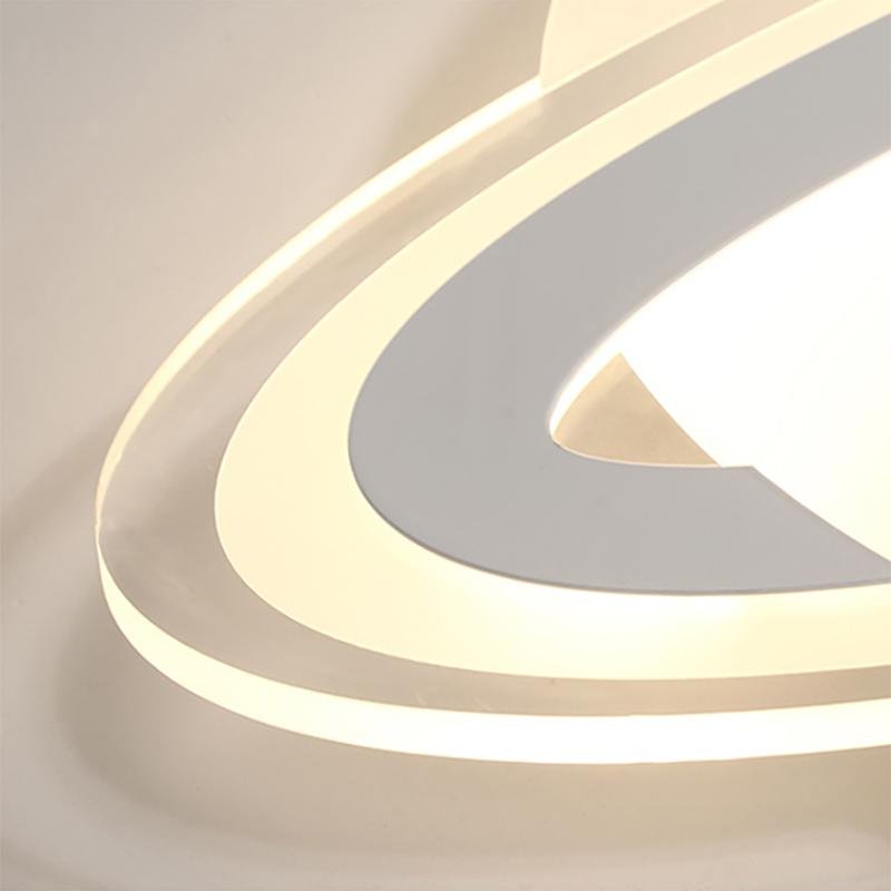 Modern Planet LED Flush Mount Ceiling Light with Remote Control